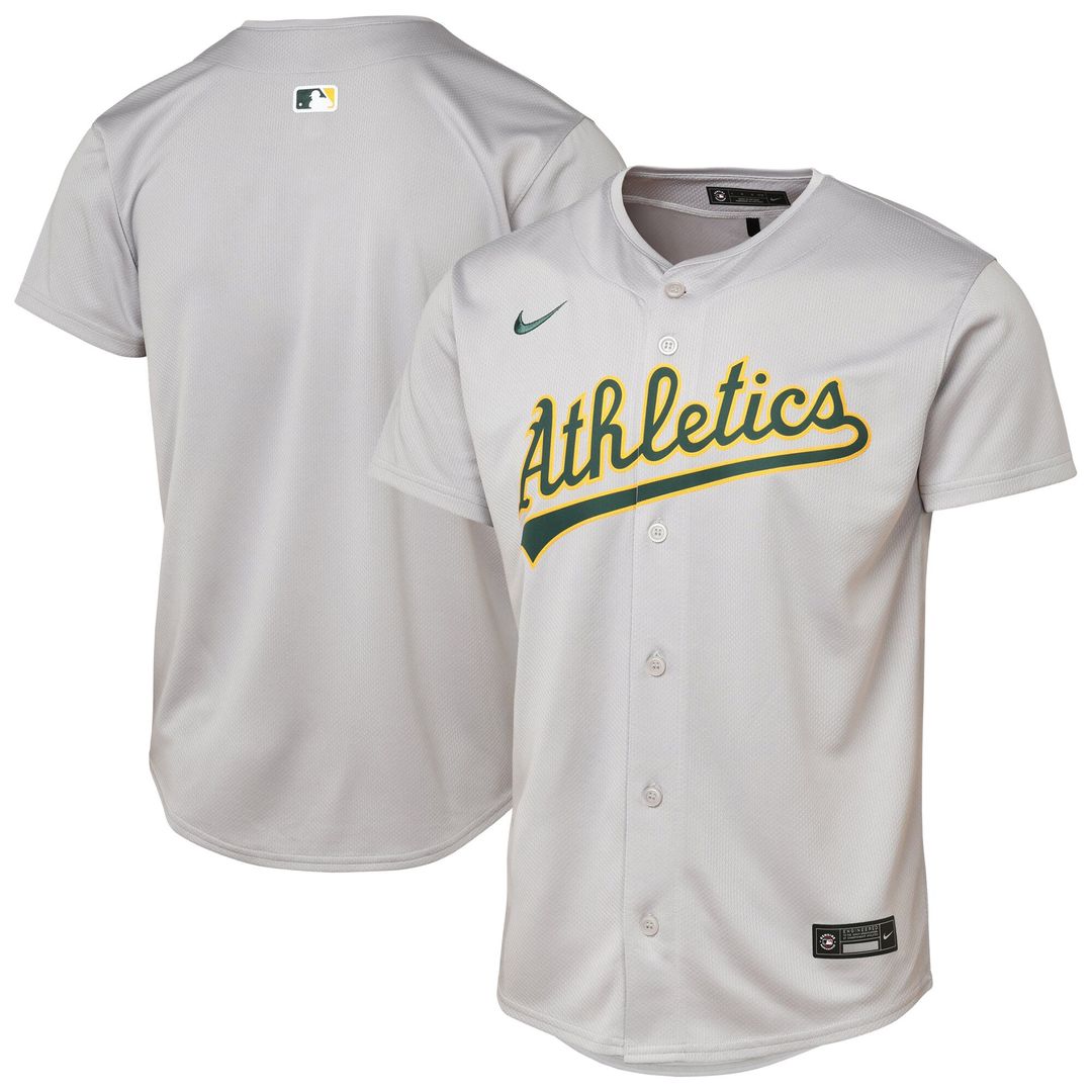 Athletics Youth Road Limited Jersey - Gray