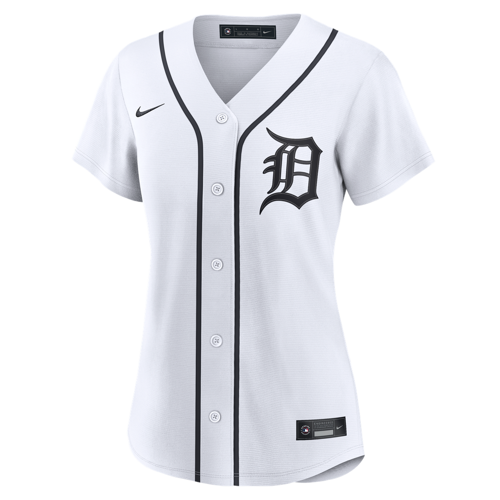 Detroit Tigers Nike Women's Home Replica Custom Jersey - White
