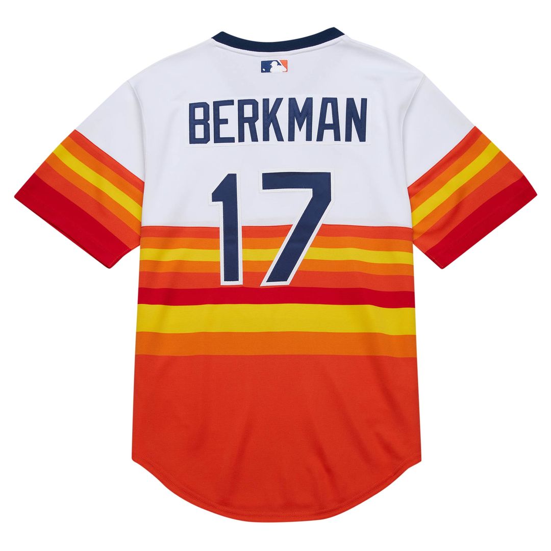 Lance Berkman Houston Astros Mitchell & Ness 2004 Cooperstown Collection Authentic Throwback Jersey - White